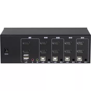 Comutador KVM Inter-Tech AS-42HA HDMI