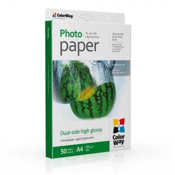Papel fotográfico ColorWay PGD155050A4 155 g/m² A4 50 folhas