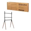 LogiLink BP0078 suporte de chão para TV, 49-70 polegadas, 4 pés de madeira de nogueira, 40 kg, preto
