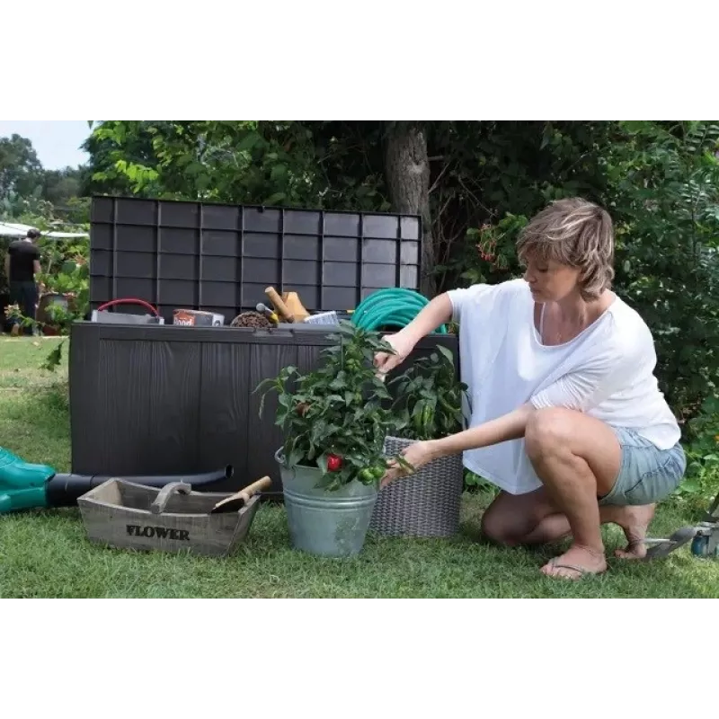 Caixa de arrumação SHERWOOD 270 L KETER caixa de jardim
