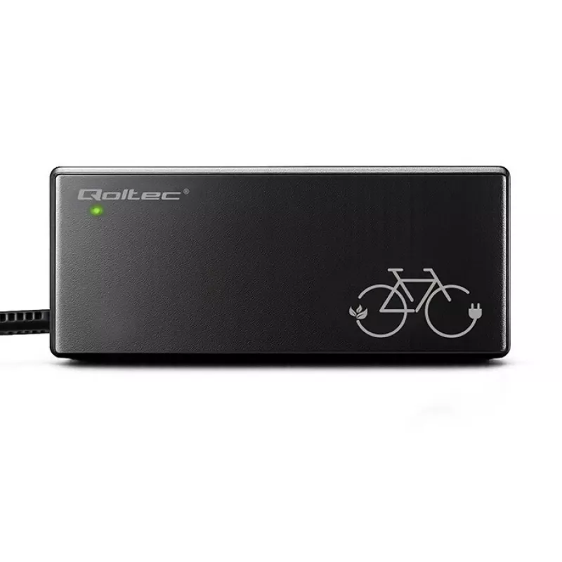 Carregador para bicicleta elétrica 36V/42V 2A com ficha Bosch de 3 pinos QOLTEC
