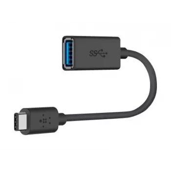 Belkin conector fêmea USB 3.0 5GBit/s USB-C para USB-A 1m cinzento (F2CU036BTBLK)