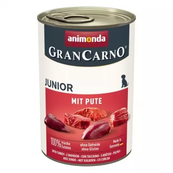 ANIMONDA GranCarno Junior com peru - alimento húmido para cães - 400g