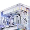 Ventoinha de caixa ARGB PWM de 120 mm Jonsbo HF2-120 Branco – 120 mm, PWM, ARGB