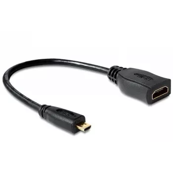 Cabo HDMI DeLOCK 65391 0,23m tipo A para tipo D Preto