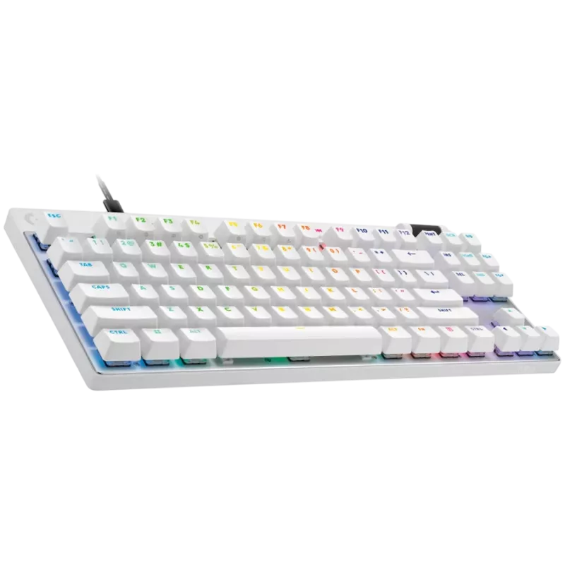 Teclado de gaming LOGITECH G PRO X TKL RAPID - BRANCO - US INT'L - USB - EMEA28i-935 - LINEAR