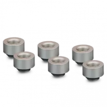 Thermal Grizzly DeltaMate Extender MF10 – conector de refrigeração líquida, níquel mate, 6 unid. (TG-DM-FIT-6206)