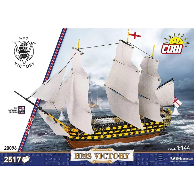Conjunto de construção Cobi HMS Victory — 2.517 peças, modelo detalhado de navio à vela histórico
