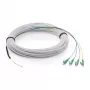 Cabo drop FTTH DIGITUS DK-3904LCA-50-1 monomodo 4 fibras 4 LC/APC 50 m