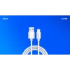 Cabo USB 2.0 SAVIO CL-168, USB A (macho) para USB C (macho), 3 m, branco