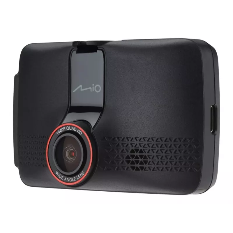Dashcam MIO MiVue 802 câmara para automóvel, 2560×1440 QHD 140° 60fps, ecrã de 2,7 polegadas, bateria/USB, microSD até 128 GB, G-shock, deteção de colisão