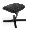 noblechairs Fußstütze 2 apoio para os pés, pele genuína, preto