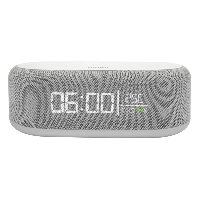 Coluna Bluetooth, despertador e carregador sem fios Nasa SPC400