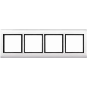 Moldura MERTEN 4 módulos 400419 AQUADESIGN branco polar 400419 400419 (400419)