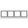 Moldura MERTEN 4 módulos 400419 AQUADESIGN branco polar 400419 400419 (400419)