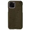 Capa Krusell Birka para Apple iPhone 11 Pro, capa castanho-escura efeito pele