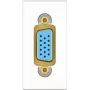 Kindermann 7464000901. Ligação 1: VGA, ligação 2: VGA, género do conector: macho/fêmea. Comprimento do cabo: 3 m, cor do produto: branco (7464000