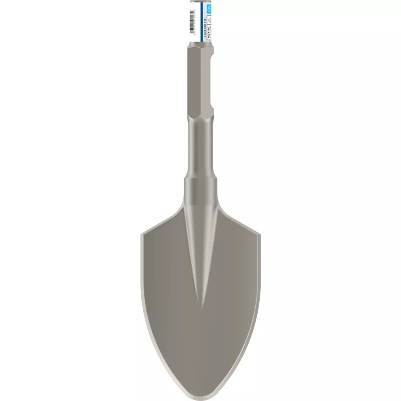 Cinzel de pá redonda Bosch Professional SDS‑Hex 135 x 400 mm para demolição e trabalhos de cinzelamento