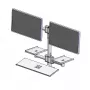 Barra de montagem em parede com dois braços de montagem de soluções ergonómicas, modelo EET063-02