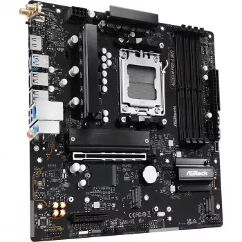 Motherboard ASRock A620AM Pro-A WiFi AM5 mATX — AMD A620, Socket AM5, DDR5 até 256 GB, Wi‑Fi 6E, 2.5Gb LAN, HDMI 2.1