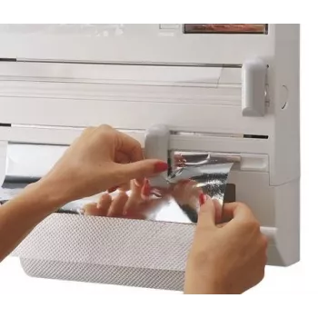 Suporte de parede para toalhas de papel Leifheit 25723 — branco, rolo individual