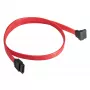 Akyga AK-CA-51 cabo SATA III 6 Gb/s, reto para angular 90°, 0,5 m, vermelho