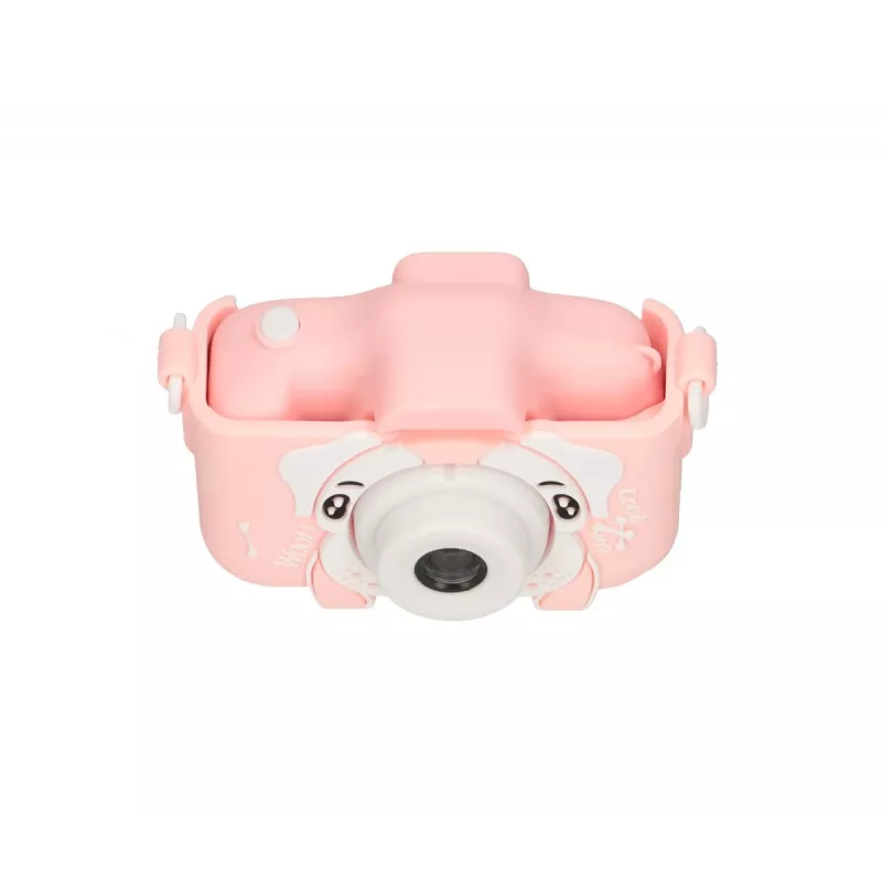 Câmara infantil Extralink H28 Dual rosa 1080P 30fps, ecrã de 2.0 polegadas