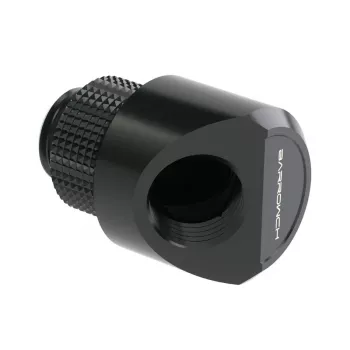 Adaptador rotativo 45° Barrow G1/4 rosca macho para G1/4 rosca fêmea — FBWT45-MR b, preto