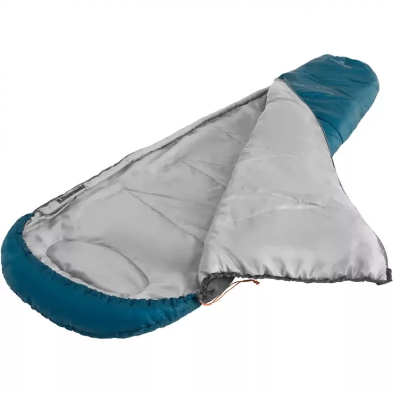 Easy Camp Starling Mummy Blue 8°C | Saco de dormir | 210 x 75 x 50 cm | -5 a 12 °C | fecho de correr de dois sentidos com autobloqueio