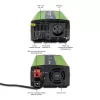 Inversor automóvel Qoltec Monolith 1200 W Verde 12 V