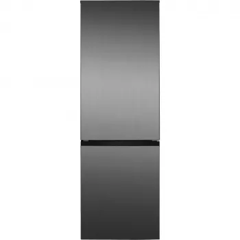 Frigorífico independente BOMANN KG 7357, 315 L total (219 L de refrigeração, 96 L de congelação), aço inoxidável, iluminação LED, 40 dB