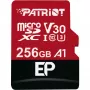 Cartão de memória MicroSDXC PATRIOT PEF256GEP31MCX 256 GB Class 10 U3 V30 Leitura 100 MB/s Escrita 80 MB/s com adaptador SD