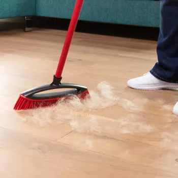Conjunto de vassouras VILEDA Pet Pro 175388 — 3 peças, escova eletrostática e pano de microfibra, vermelho