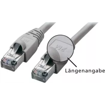 Cabo de rede Tecline exertis Connect - RJ-45 (M) para RJ-45 (M) - 7,5 m - SFTP - CAT 5e - cinzento (71607)