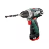 Berbequim de punho de pistola Metabo PowerMaxx BS Basic 1400 RPM, preto, verde