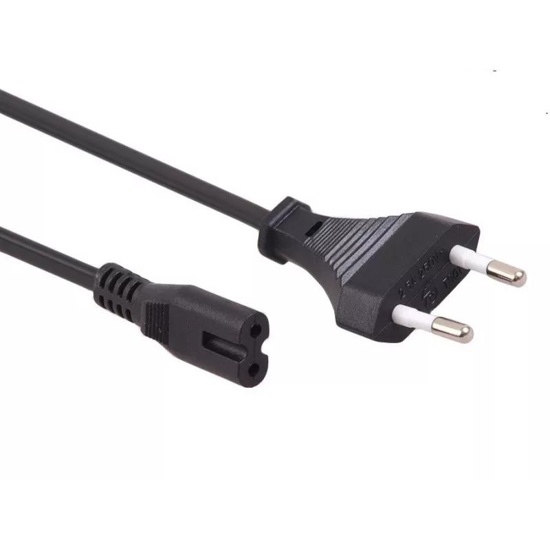 Maclean MCTV-809 Cabo de alimentação de ficha EU para Figure-8 (C7), 1,5 m
