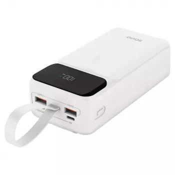 Powerbank SAVIO BA-11 Iões de lítio 3000 mAh, 3,7 V, USB-C x2, branco
