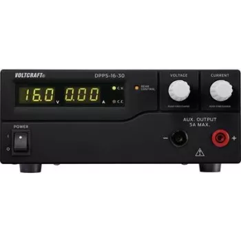 Fonte de alimentação de laboratório VOLTCRAFT DPPS-16-30, ajustável 1 - 16 V/DC 0 - 30 A 480 W USB programável Número de saídas 1 x (DPPS-16-30)