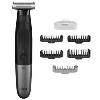 castanho | Máquina de cortar cabelo híbrida, barba e corpo | Série XT5100 X | Autonomia (máx.) 60 min. | Molhado e seco | preto