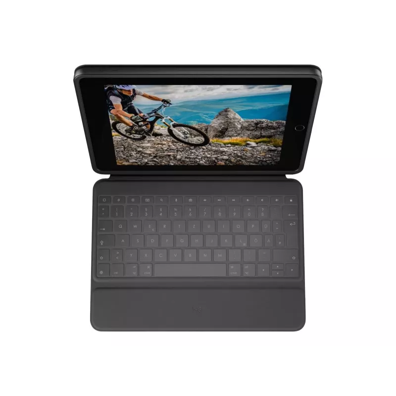 Logitech Rugged Folio - QWERTY - Espanhol - 1,8 cm - 1,2 mm - Apple - iPad (10.ª geração) Modelo: A2696 - A2757 - A2777
