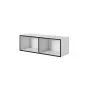 Armário de arrumação Cama Meble ROCO RO2 1120×370×370 mm aberto branco/preto de pé