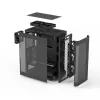 Caixa de PC I4 ATX Mid Tower 6 ventoinhas