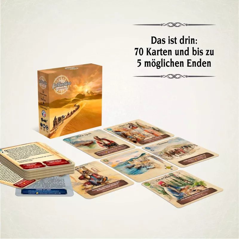 Cartaventura Caravanas, jogo de cartas