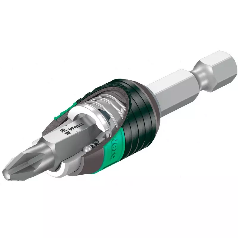 Wera 848/851/867/19 Conjunto de brocas helicoidais para metal e pontas, 19 peças
