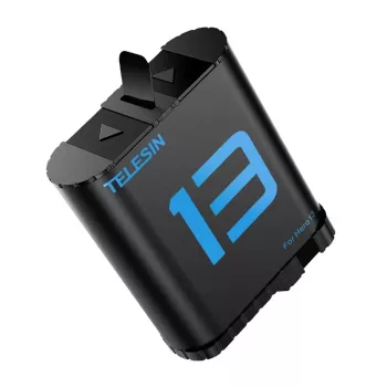 Bateria de substituição Telesin para GoPro Hero 13 — bateria de iões de lítio recarregável compatível com Hero 13