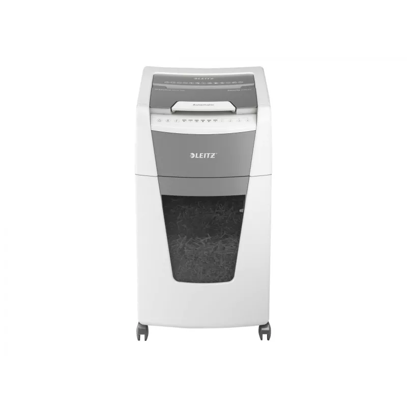 Leitz IQ Autofeed Office 300 destruidora de documentos automática P4, corte cruzado, 22 cm, 4 x 30 mm, 60 L, 500 folhas, 55 dB