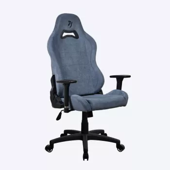 Cadeira gaming Arozzi Torretta SoftFabric Blue — design ergonómico, altura e braços ajustáveis