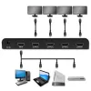 Qoltec 51798 Splitter HDMI ativo 4 x HDMI 4K x 2K | 3,4 Gbit/s
