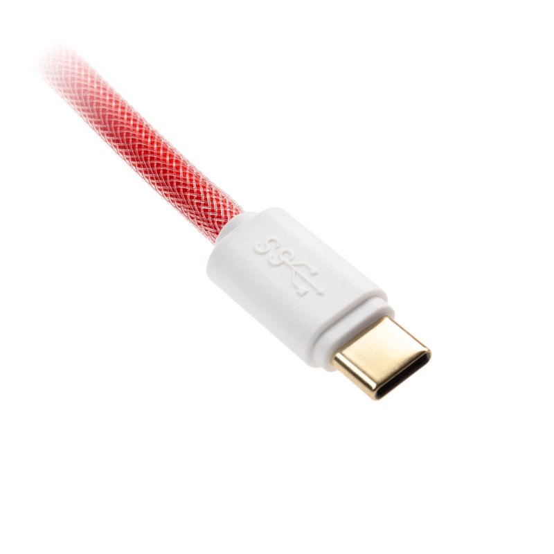 Cabo USB Ducky Premicord 1,8 m USB A USB C Rosa