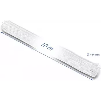 Manga de trança DeLOCK 20812 10 m x 9 mm branca